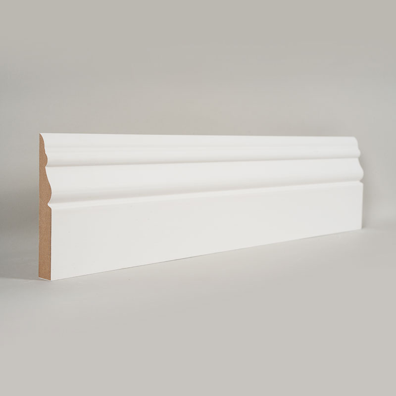 MDF-jalkalista (Filler-Primed & Pearl White) 3/5' x 3 7/8'