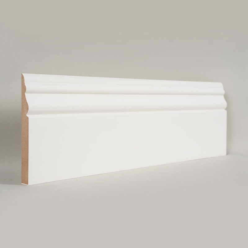 MDF-jalkalista (Filler-Primed & Pearl White) 3/5' x 5'