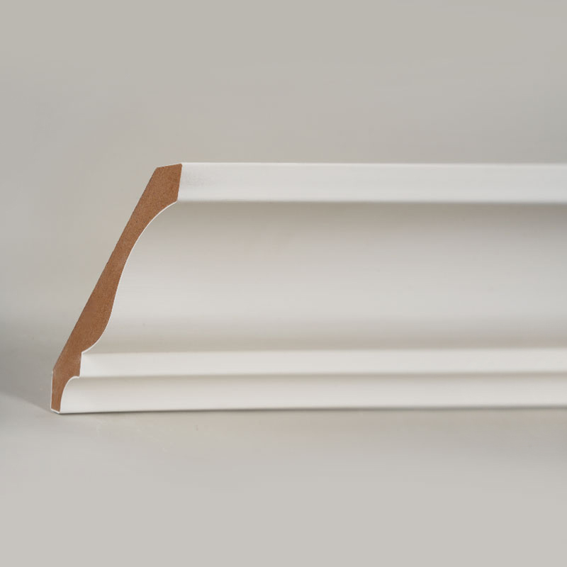 MDF-kruunulista (Filler-Primed & Pearl White) 3/5' x 4 1/4'