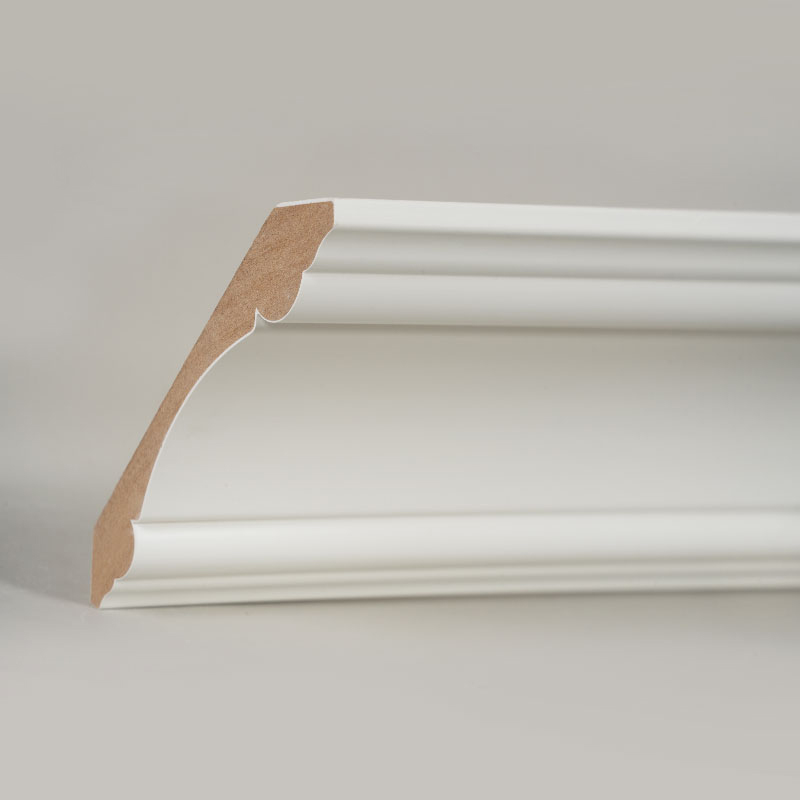MDF-kruunulista (Filler-Primed & Pearl White) 3/4' x 4 3/4'