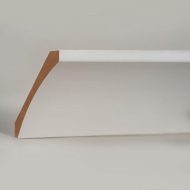 MDF-kruunulista (Filler-Primed & Pearl White) 3/5' x 4 1/4'