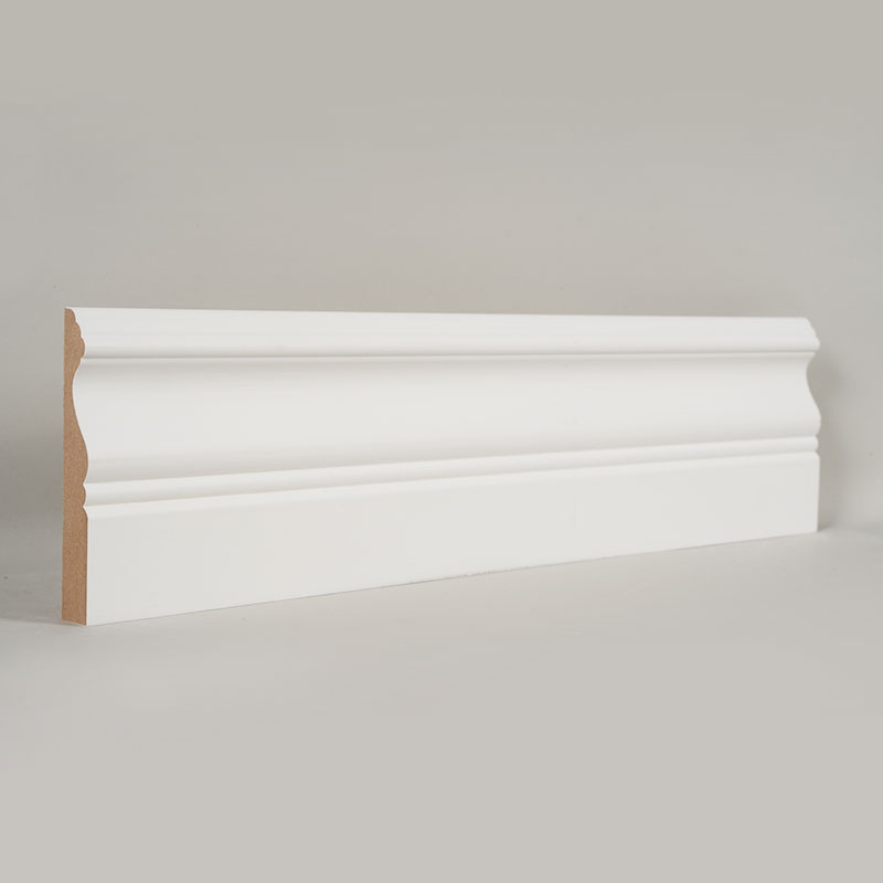 MDF-jalkalista (Filler-Primed & Pearl White) 3/5' x 4'