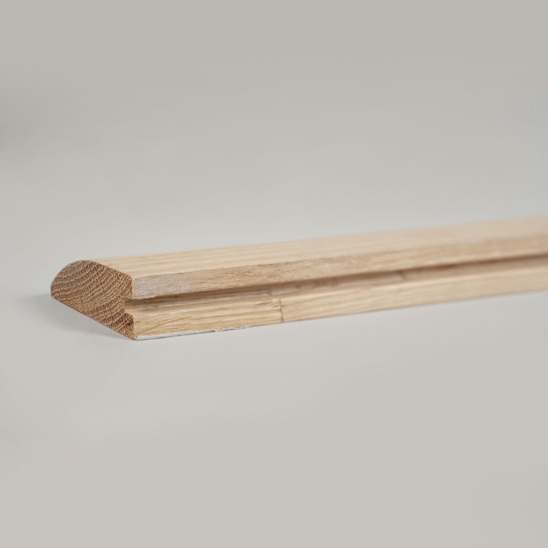 Valkoinen tammikokonainen tukkien supistin (Maali keskeneräinen) - Tammi Natural Color 3/5'x1 31/32'
