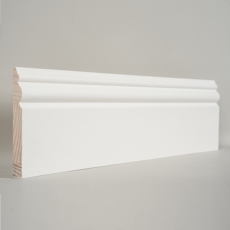 Mäntyjalkalista (Filler-Primed & Pearl White) 3/5' x 4 1/2'