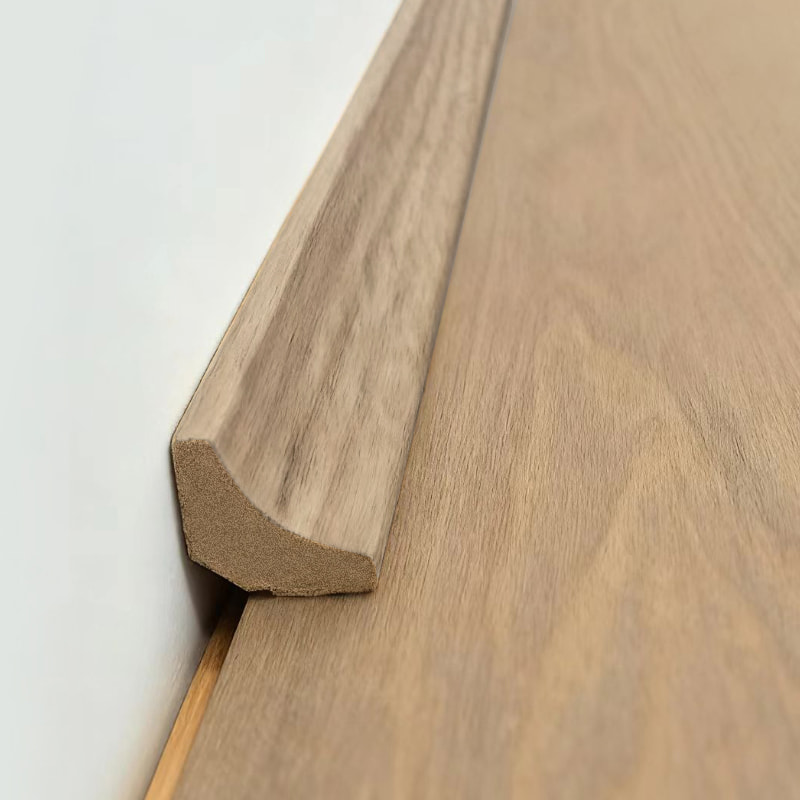 MDF-sisäkulmalista/Scotia-lista (kääritty valkoisella tammiviilulla + maalilla) - Natural Oak Color 7/8' x 7/8'