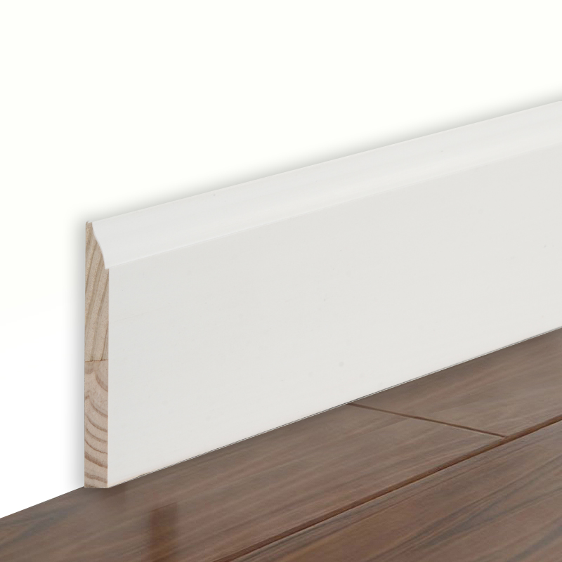 Mäntyjalkalista (Filler-Primed & Pearl White) 3/5' x 3 1/4'