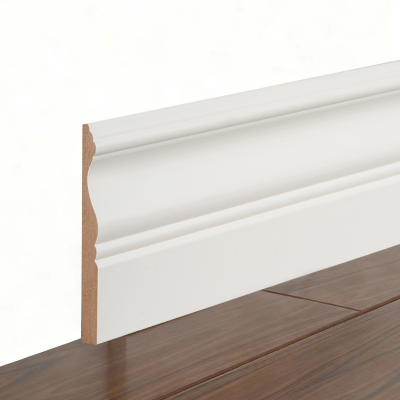 MDF-jalkalista (Filler-Primed & Pearl White) 3/5' x 4'